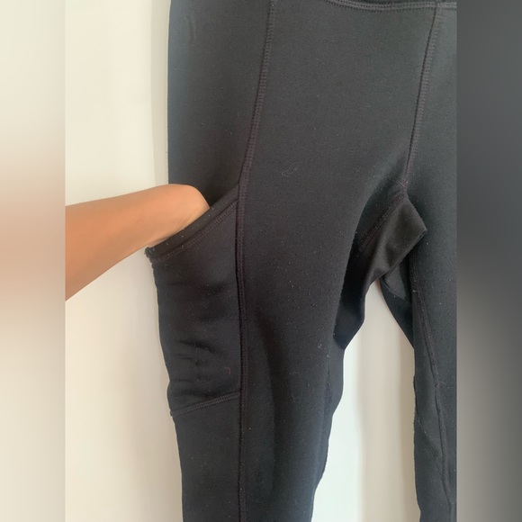 Joe Fresh Active Black Thick Leggings (Size: S) - Picture 4 of 10
